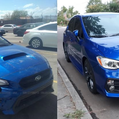 Blue Subaru WRX – Before & After